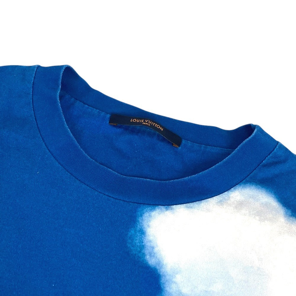 LOUIS VUITTON 1A89U6 LV ロゴ 雲 クラウドプリント トップス アパレル 半袖 RM202 半袖Ｔシャツ コットン メンズ ブルー
