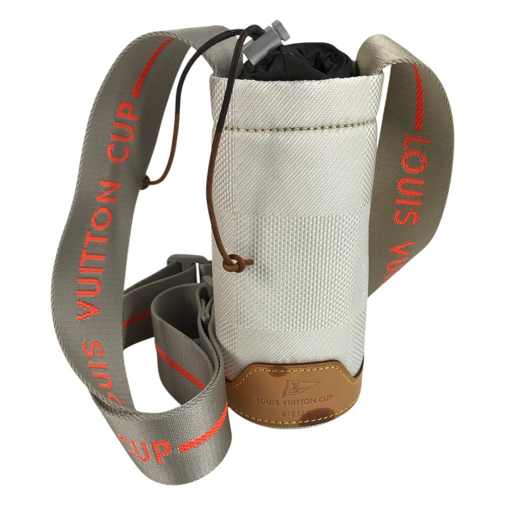 LOUIS VUITTON 不明 Damier Geant LVCUP Bottle holder Crossbody Pochette bag Shoulder Bag Damier GeantCanvas White Used