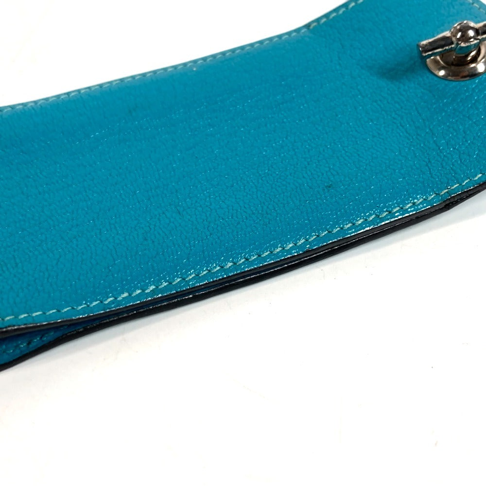 HERMES Shoulder Bag Crossbody Bag with Strap Vespa Smartphone pouch, mobile phone Pouch Chevre blue Used