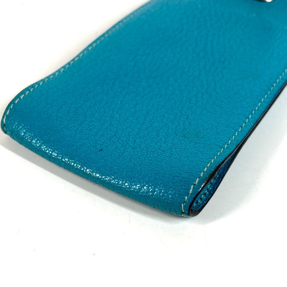 HERMES Shoulder Bag Crossbody Bag with Strap Vespa Smartphone pouch, mobile phone Pouch Chevre blue Used