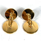 HERMES Logo 24H Accessory Jewelry cuffs Metal Red/Gold Used