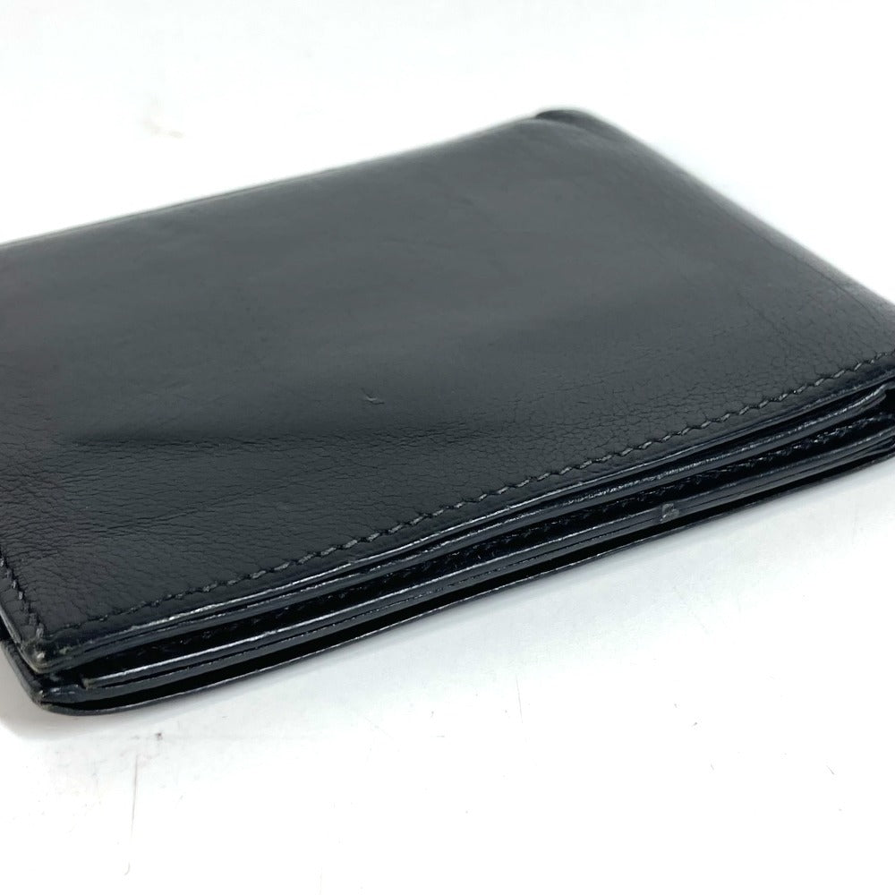 HERMES MC2 Thales Compact wallet Folded wallet Leather Black Used