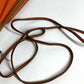 HERMES with Strap folding fan interior Miscellaneous goods Wood / paper Orange Used