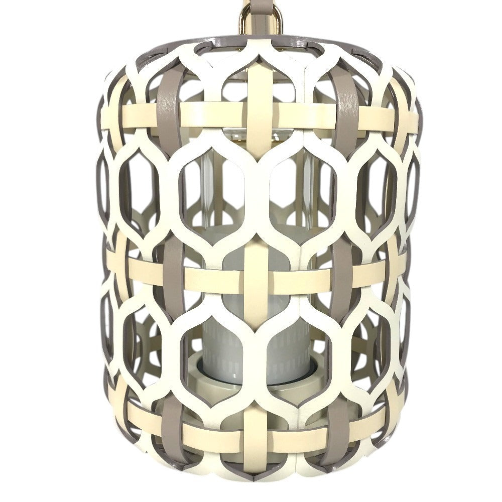 LOUIS VUITTON R95483 Interior decoration, ornament, light, electric, portable lantern Lantern PM, made by Zanellato/Boltotto. Object Nomad object Leather / Glass milk White Used