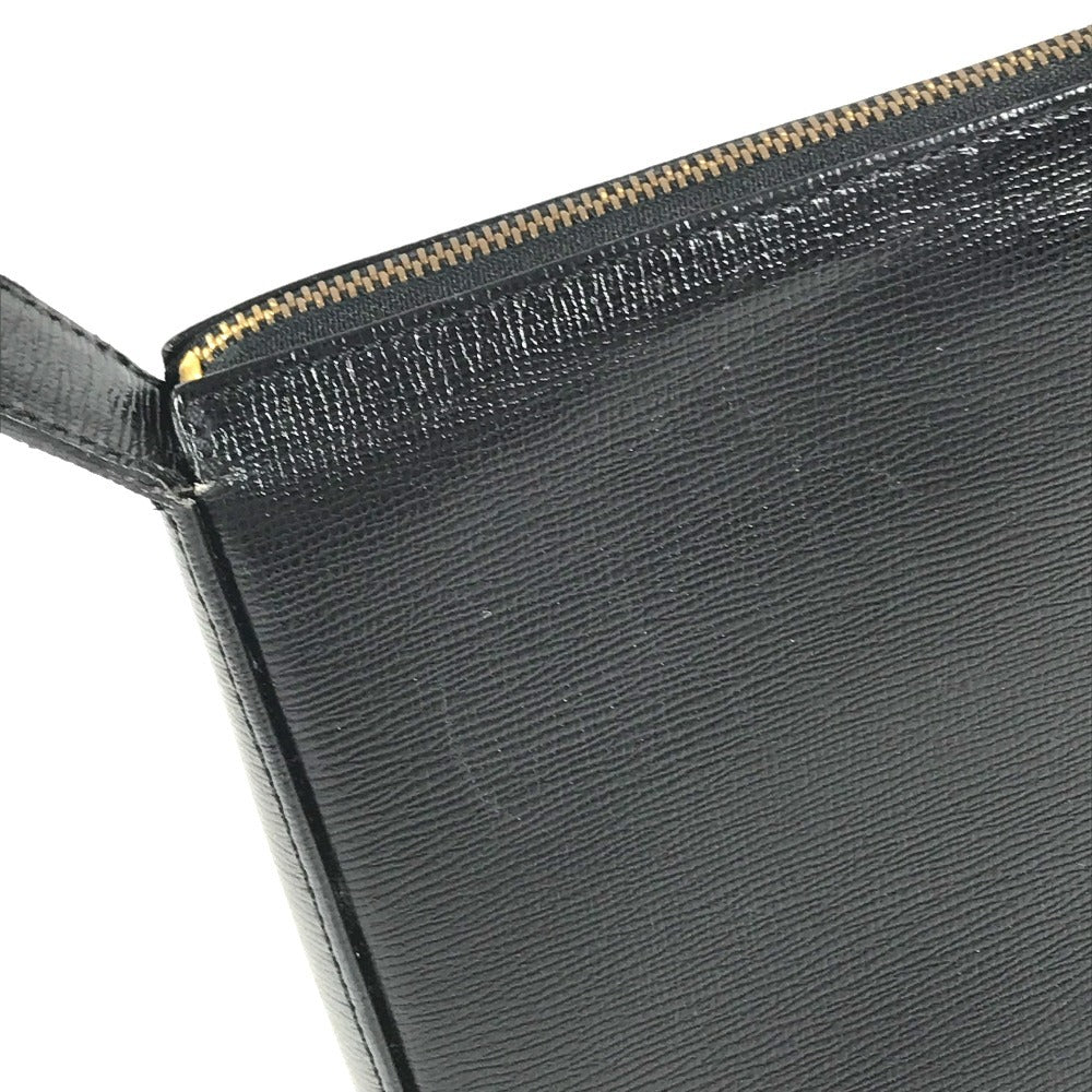 Dior vintage CD logo Bag Crossbody Pochette Shoulder Bag Leather Black Used