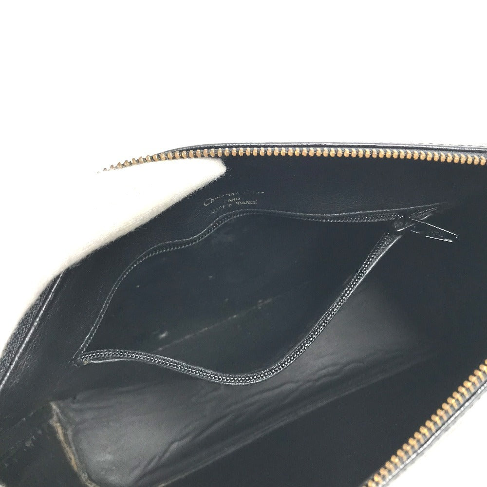 Dior vintage CD logo Bag Crossbody Pochette Shoulder Bag Leather Black Used