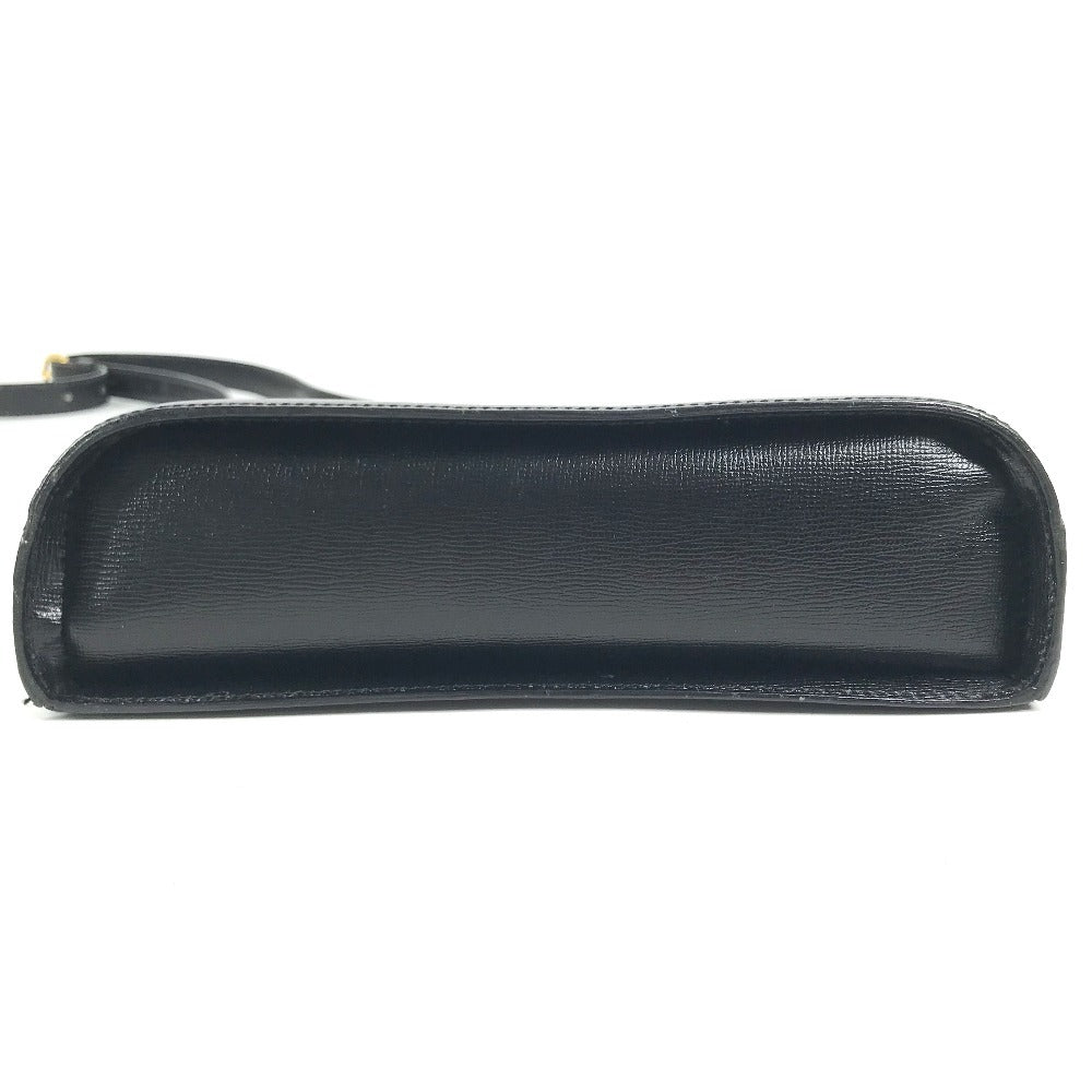 Dior vintage CD logo Bag Crossbody Pochette Shoulder Bag Leather Black Used