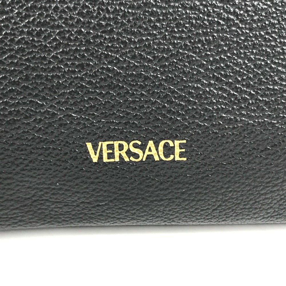 VERSACE Medusa logo (3D) Bag with Strap Cluch Bag Pouch Clutch bag Leather Black/Gold Used