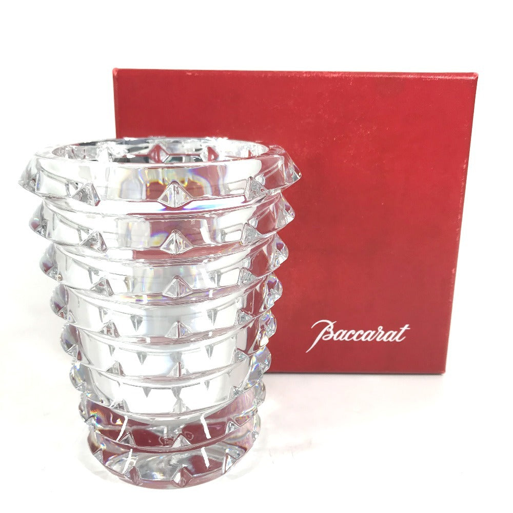 Baccarat interior Arlucan Flower base vase Glass clear Used