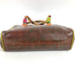 ETRO Paisley pattern logo Bag Tote Bag Hand Bag PVC/Leather Brown/Multicolore Used