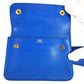 HERMES vintage PochetteGreen Pochette Green Waist Pouch Bag Mini Bag Flap Belt Bag body bag Leather blue Used
