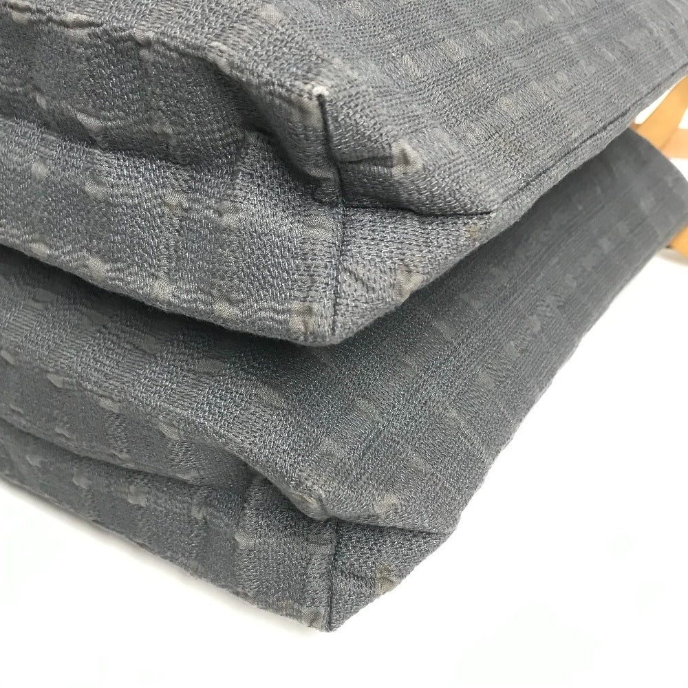 HERMES Amedaba Cabas Du Poche Tote Bag shoulder bag Shoulder Bag cotton gray Used