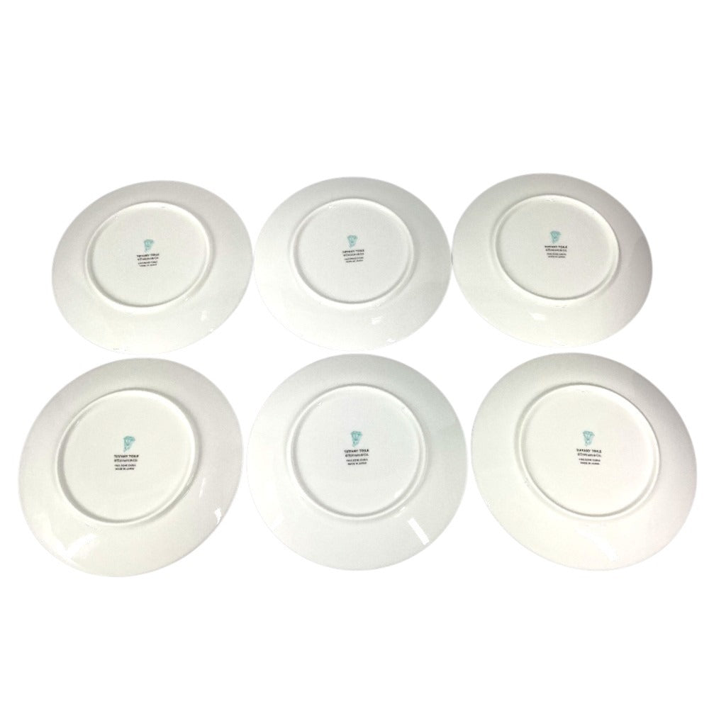 TIFFANY&Co. 74156002 plate tableware interior Set of 6 dessert plates TIFFANY&Co. Toiletry The dishes Multicolore Used