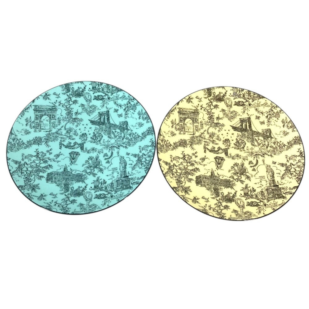 TIFFANY&Co. 74156002 plate tableware interior Set of 6 dessert plates TIFFANY&Co. Toiletry The dishes Multicolore Used