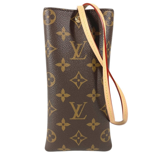 LOUIS VUITTON GI1365 Monogram Sunglasses pouch glasses glasses eyewear Pouch MonogramCanvas Brown Used