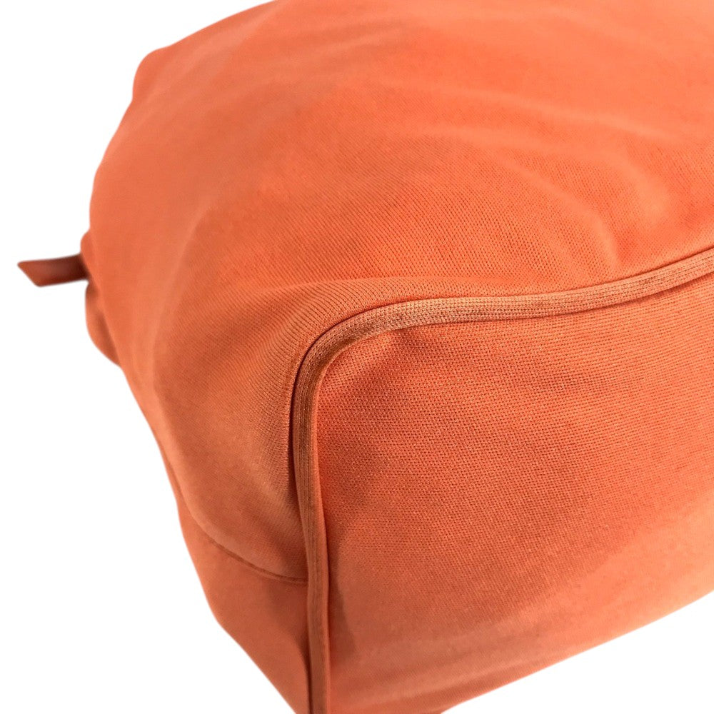 FENDI FF logo Handbag, Mini drawstring bag, Tote bag Shoulder Bag Nylon canvas Orange Based Used