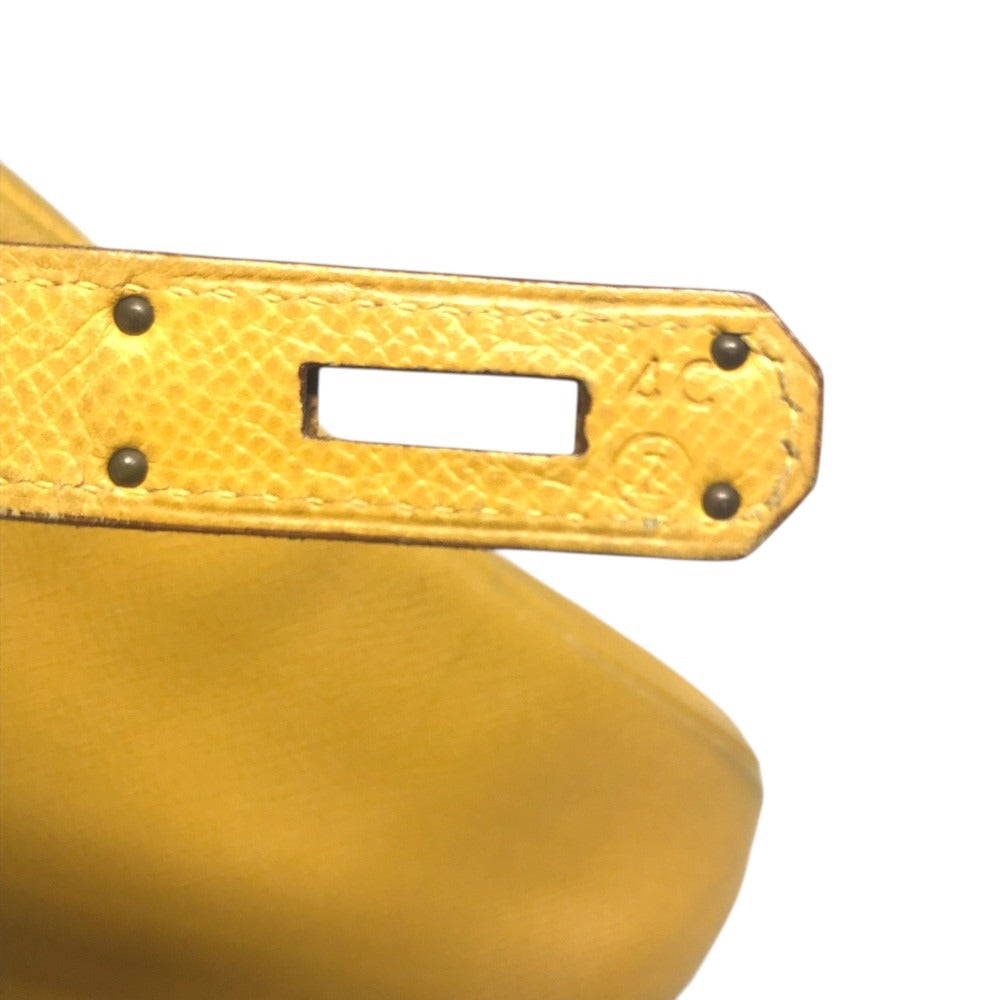HERMES Birkin35 Birkin 35 Bag Tote Bag Hand Bag Leather Jaune yellow/GoldHardware Used