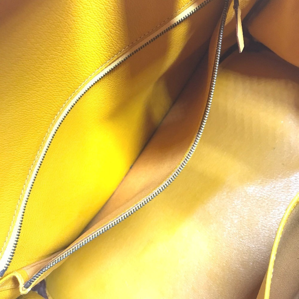 HERMES Birkin35 Birkin 35 Bag Tote Bag Hand Bag Leather Jaune yellow/GoldHardware Used