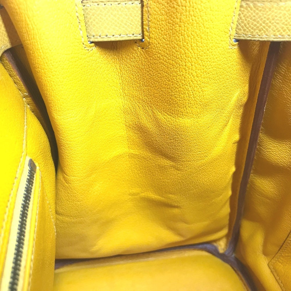 HERMES Birkin35 Birkin 35 Bag Tote Bag Hand Bag Leather Jaune yellow/GoldHardware Used