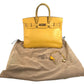 HERMES Birkin35 Birkin 35 Bag Tote Bag Hand Bag Leather Jaune yellow/GoldHardware Used