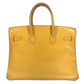 HERMES Birkin35 Birkin 35 Bag Tote Bag Hand Bag Leather Jaune yellow/GoldHardware Used