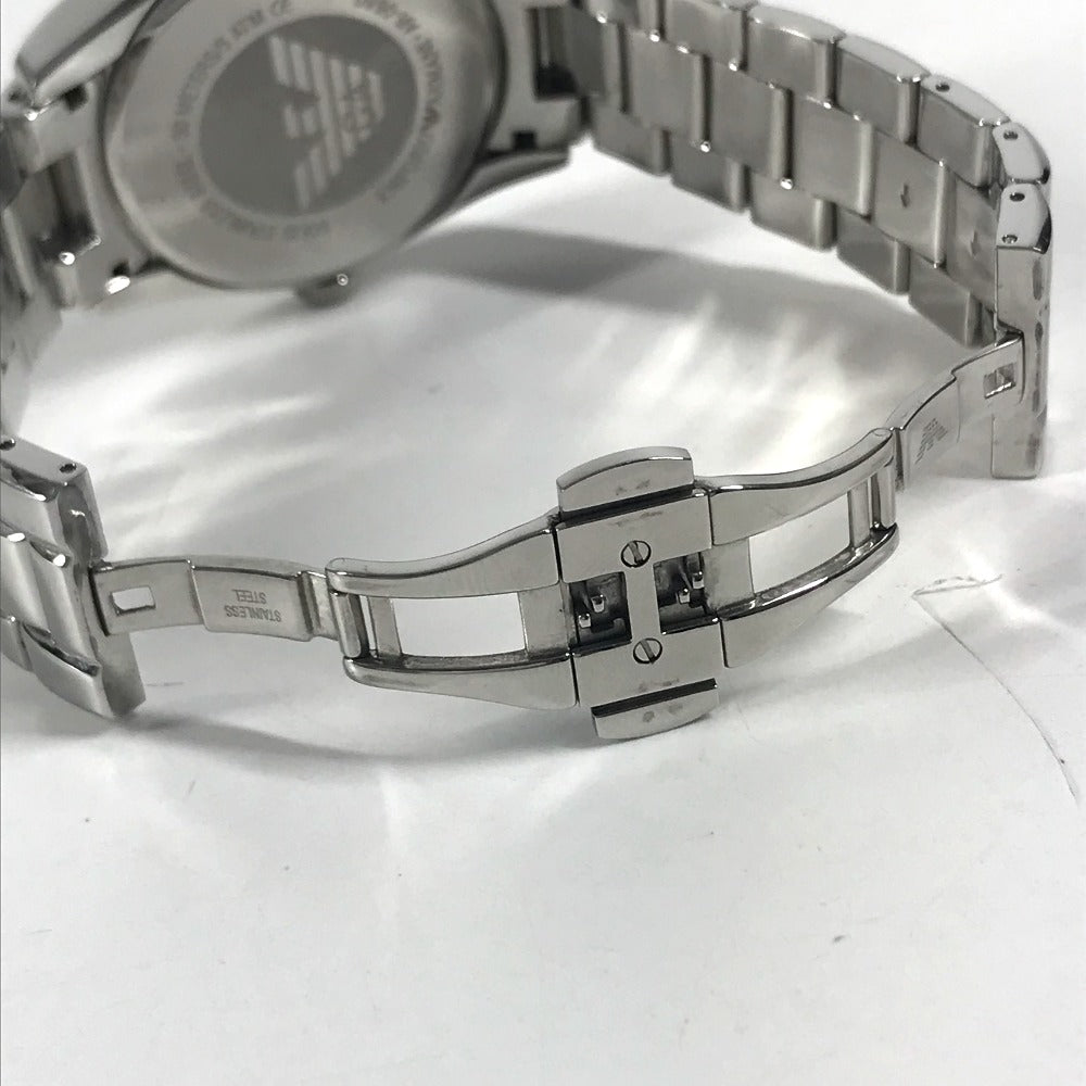 Emporio Armani AR-0680 Classic series quartz Wristwatch Stainless Steel Black Used