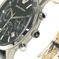 Emporio Armani AR-2447 logo Men's Watch Watch Clock Wristwatch SS / Leather Black Used