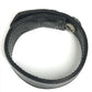 CHROME HEARTS 3BTN 2NP Heart 3-Button 2-Snap Accessories bangle Bracelet Leather Black/Silver Used