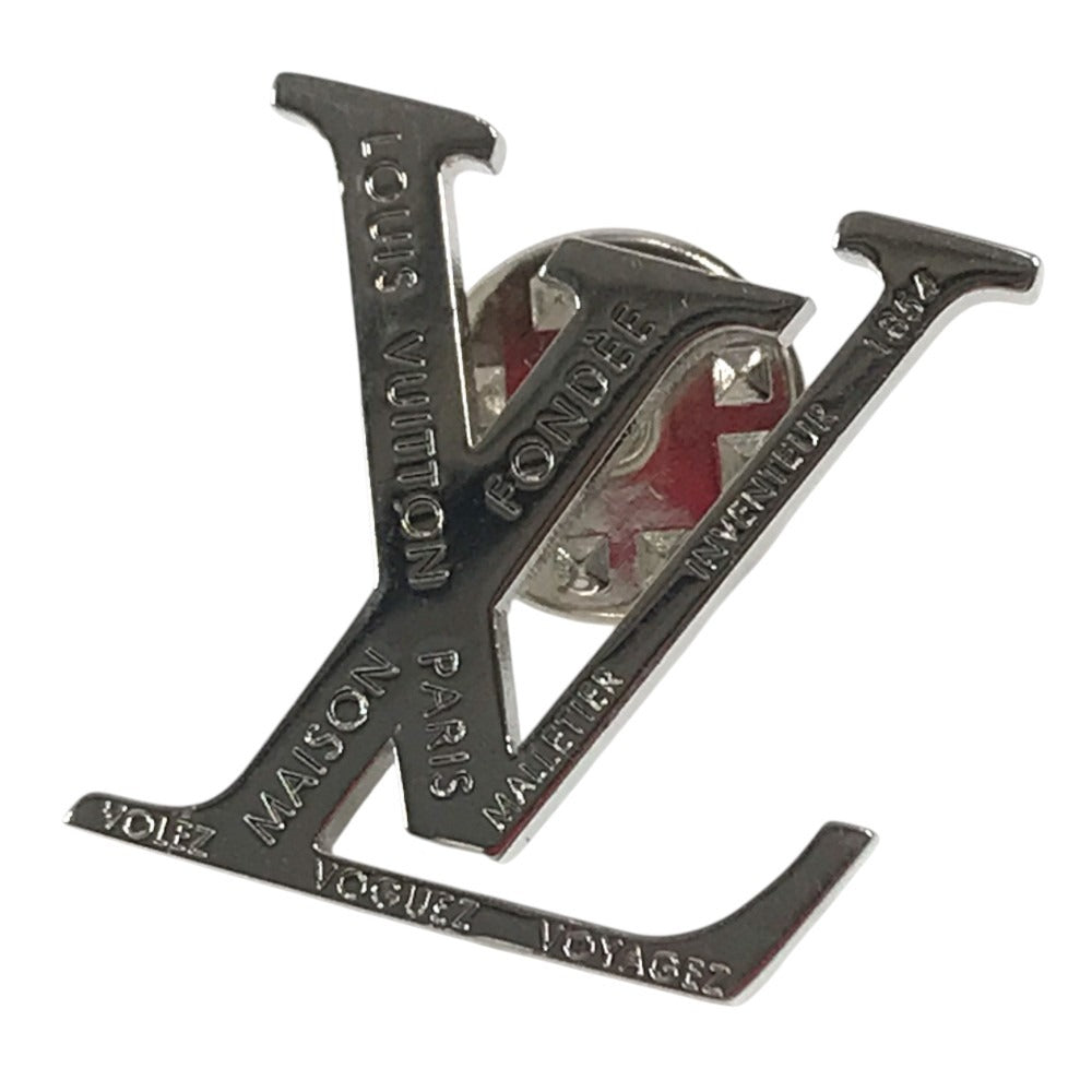LOUIS VUITTON M63476 2018 TIME CAPSULE Exhibition Hankyu Limited Edition Trunk & Airplane & LV Logo Accessory 3-piece set Brooch Metal Multicolore/Silver Used