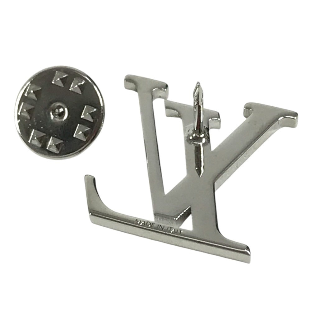 LOUIS VUITTON M63476 2018 TIME CAPSULE Exhibition Hankyu Limited Edition Trunk & Airplane & LV Logo Accessory 3-piece set Brooch Metal Multicolore/Silver Used