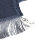 LOUIS VUITTON R98933 Monogram Ethol Monogram Stole/Shawl Scarf Fringe shawl silk / wool blue Used