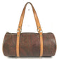 ETRO Paisley pattern Shoulder bag, cylindrical shape Hand Bag Leather/Canvas Brown Used