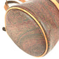 ETRO Paisley pattern Shoulder bag, cylindrical shape Hand Bag Leather/Canvas Brown Used