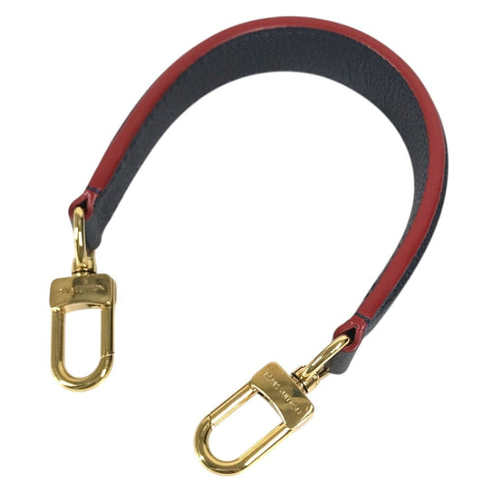 LOUIS VUITTON 不明 Hand strap strap Leather Navy/Red Used