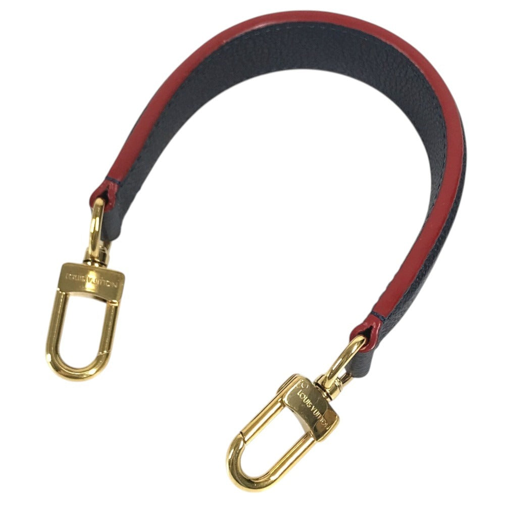 LOUIS VUITTON 不明 Hand strap strap Leather Navy/Red Used