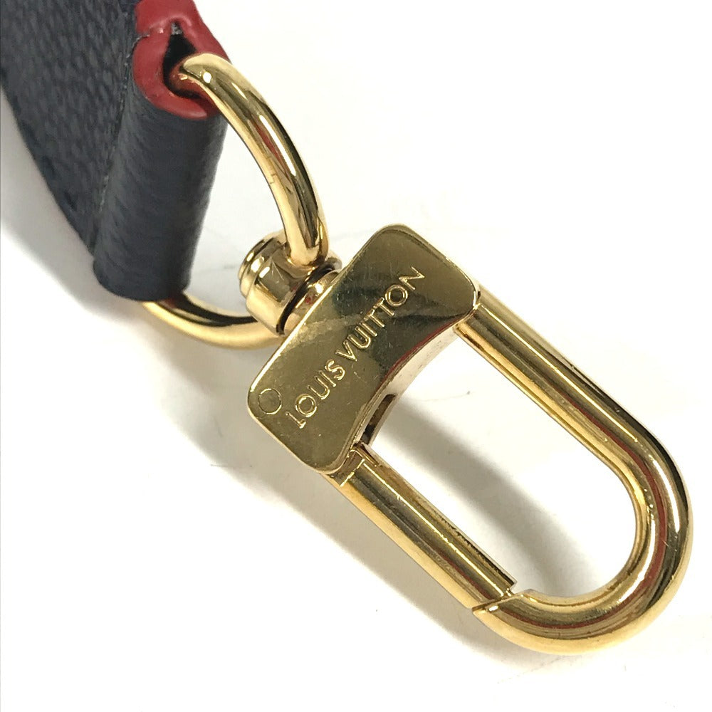 LOUIS VUITTON 不明 Hand strap strap Leather Navy/Red Used