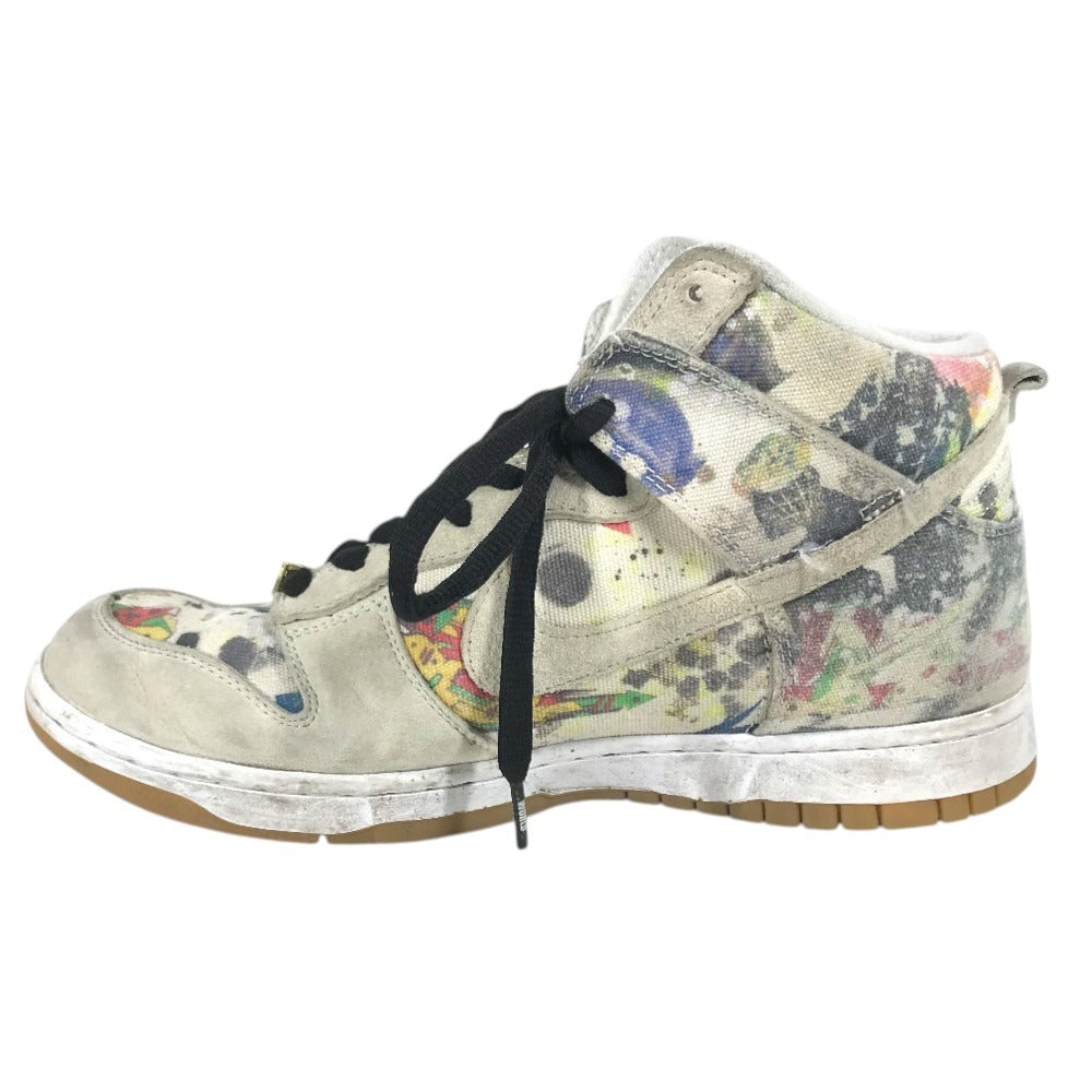 NIKE FD8779-100 Supreme Collaboration SB DUNK HIGH OG QS Rammellzee Rammellzee SB Dunk High OG QS Shoes sneakers Canvas White/Multicolore Used
