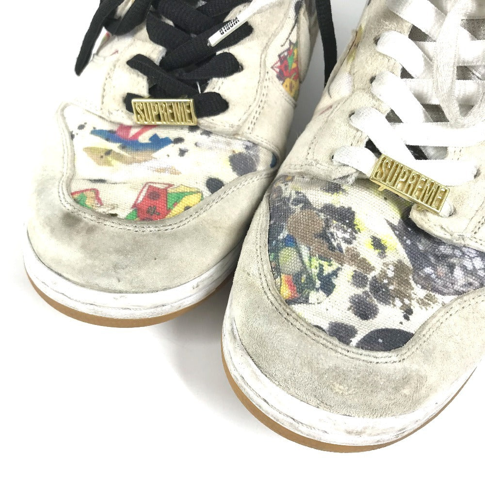 NIKE FD8779-100 Supreme Collaboration SB DUNK HIGH OG QS Rammellzee Rammellzee SB Dunk High OG QS Shoes sneakers Canvas White/Multicolore Used