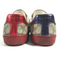 GUCCI 429445 GG Supreme logo shoes shoe laces sneakers GG Supreme Canvas Beige/Red Used