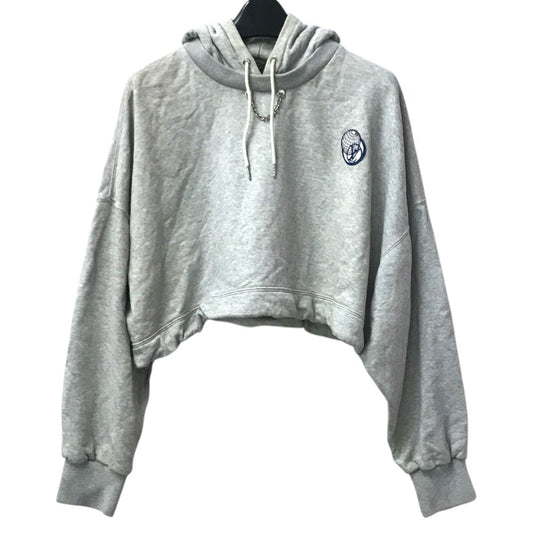 LOUIS VUITTON 不明 Monogram Logo short length Apparel, Hooded, Long-Sleeved Top RW221W trainer cotton gray Used