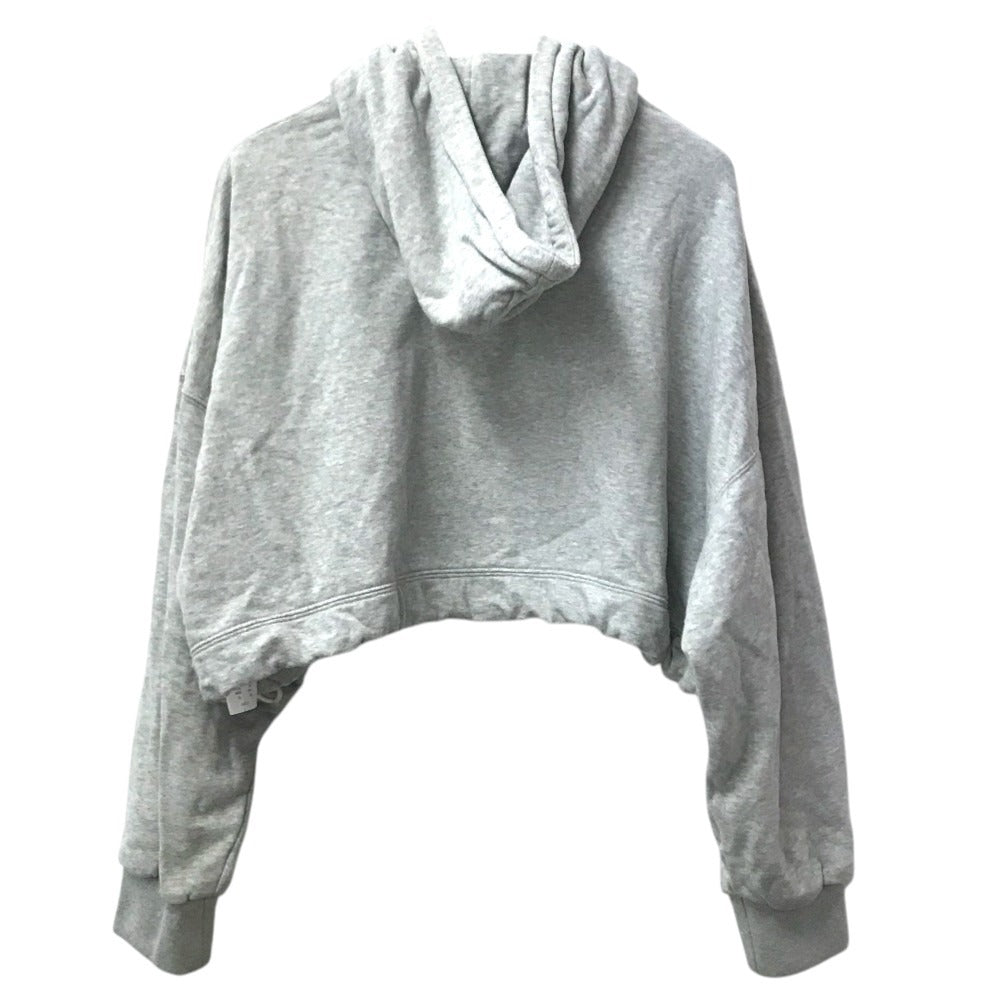 LOUIS VUITTON 不明 Monogram Logo short length Apparel, Hooded, Long-Sleeved Top RW221W trainer cotton gray Used