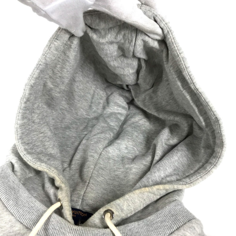 LOUIS VUITTON 不明 Monogram Logo short length Apparel, Hooded, Long-Sleeved Top RW221W trainer cotton gray Used