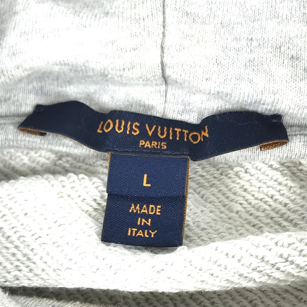 LOUIS VUITTON 不明 Monogram Logo short length Apparel, Hooded, Long-Sleeved Top RW221W trainer cotton gray Used