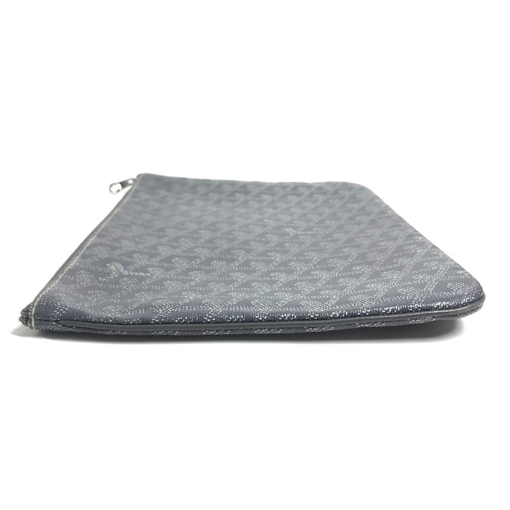 GOYARD Sena MM Sena MM Pouch Cluch Bag Bag Clutch bag PVC/Leather gray Used