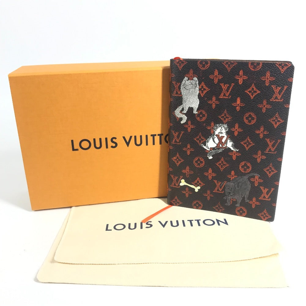 LOUIS VUITTON GI0358 Monogram Catgram Cay Clemence Cat Memo pad Stationery notebook MonogramCanvas Brown Used