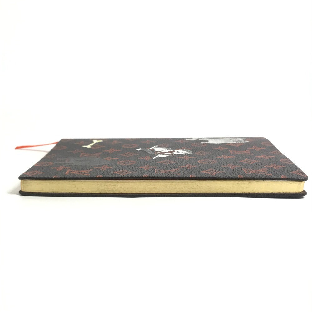 LOUIS VUITTON GI0358 Monogram Catgram Cay Clemence Cat Memo pad Stationery notebook MonogramCanvas Brown Used