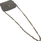 BALLY vintage Logo Quilted Fringe Tassel Twist Chain Bag Pochette Crossbody Shoulder Bag Leather gray Used