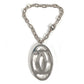 CARTIER T1220148 Charm Key Holder Bag Charm 2C Decor Charm Logo Necklace Choker Chain Necklace Accessory Pendant top Metal Silver Used