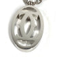 CARTIER T1220148 Charm Key Holder Bag Charm 2C Decor Charm Logo Necklace Choker Chain Necklace Accessory Pendant top Metal Silver Used