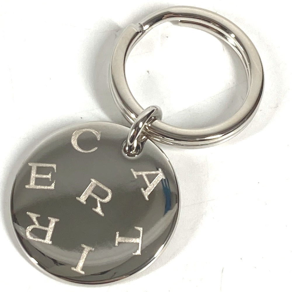 CARTIER Charm Key Holder Bag Charm Charm with full logo Necklace Choker Chain Necklace Accessory Pendant top Metal Silver Used